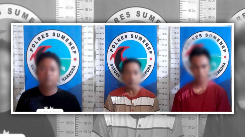 Reskoba Sumenep Tangkap Tiga Pelaku Sabu