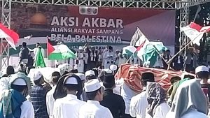 Aksi Akbar Aliansi Rakyat Sampang Bela Palestina