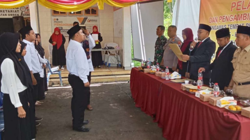 Ratusan PTPS Kecamatan Omben Resmi Dilantik