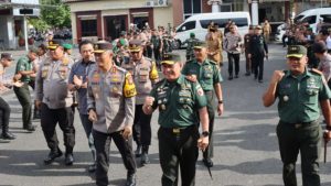 Pucuk Pimpinan Jatim Cek Kesiapan Pengamanan Pemilu di Pamekasan
