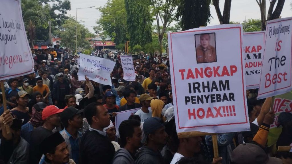 Unras di Sampang, Desak PJ Kades Pembuat Gaduh Ditangkap