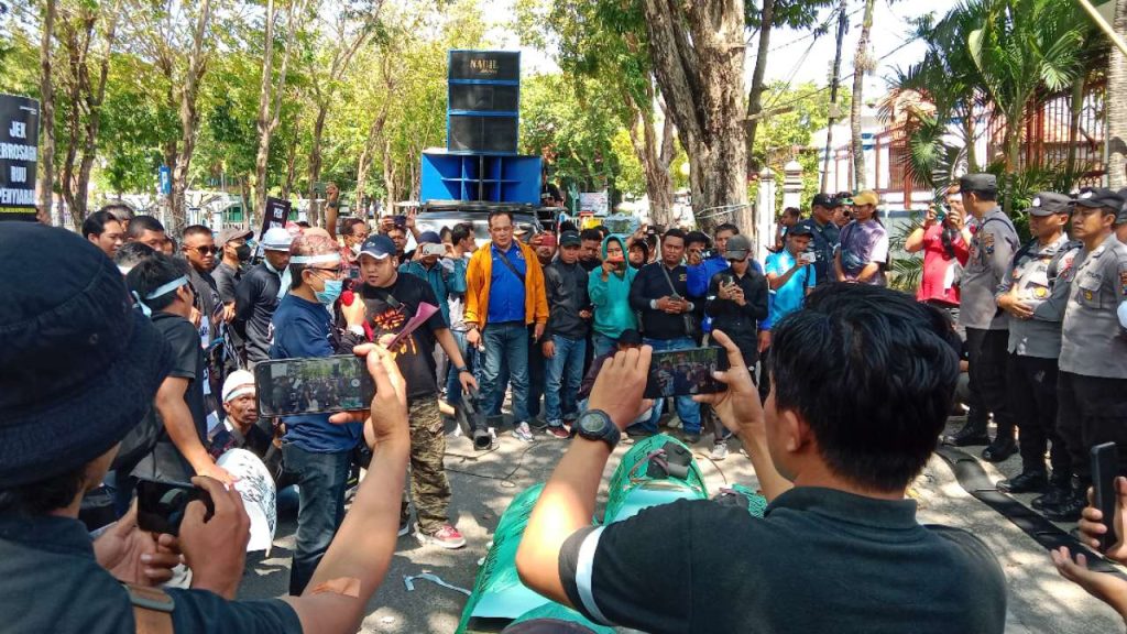 Unras Ke DPRD, Gabungan Jurnalis Sampang Tolak RUU Penyiaran