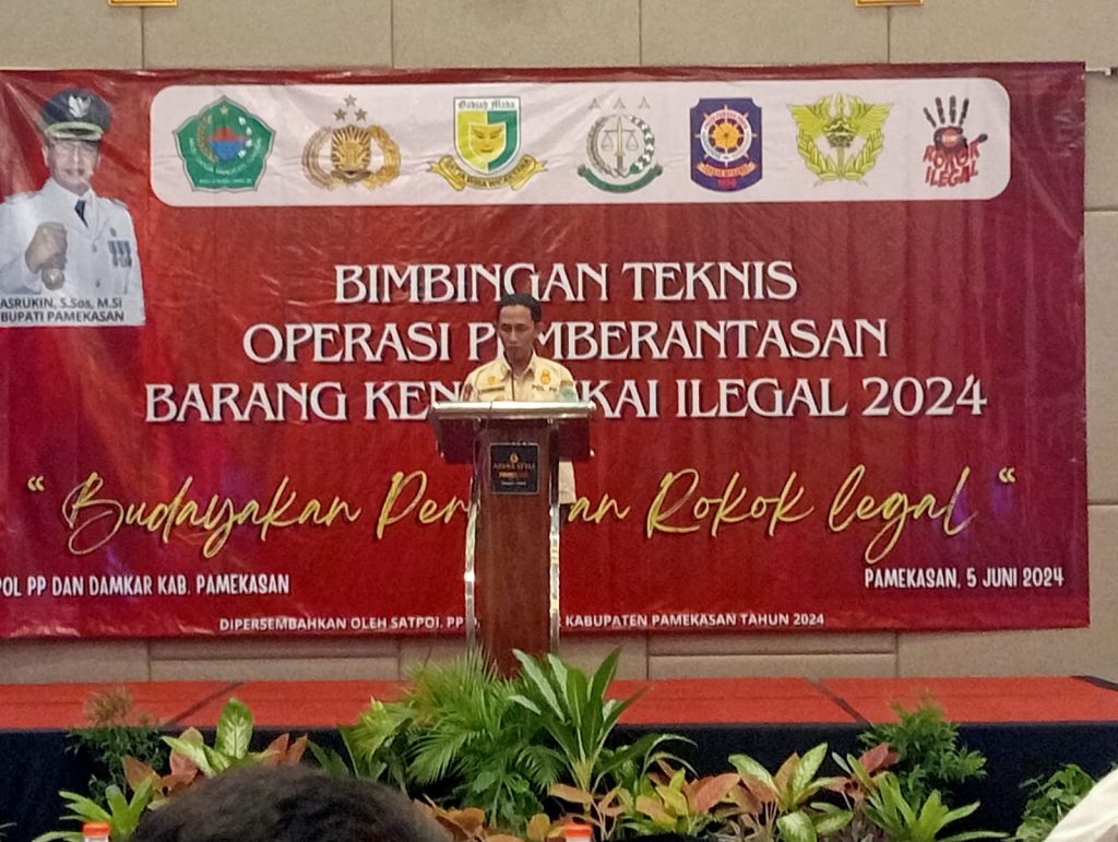 Satpol PP. Adakan Bimtek Berantas Cukai Ilegal