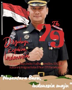 Dirgahayu Republik Indonesia dengan tema Nusantara baru Indonesia maju