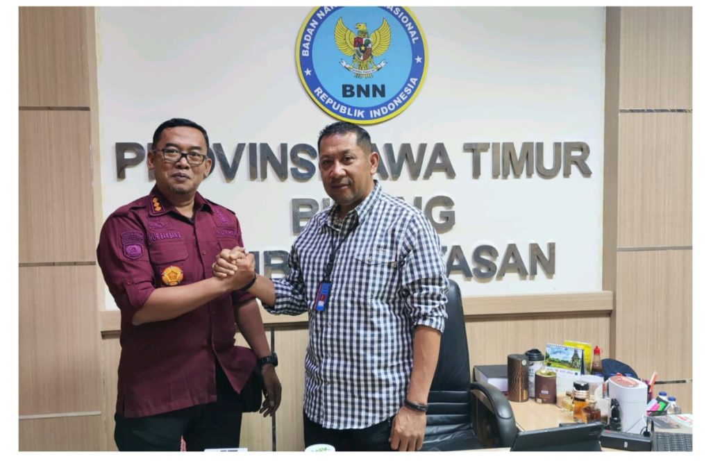 Kepala Lapas kekas IIA Pamekasan kunjungi BNNP Jatim