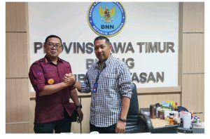 Kepala Lapas kekas IIA Pamekasan kunjungi BNNP Jatim