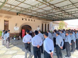 Tjahja Rediantana, Kabid Yantah pimpin apel pagi di lapas Pamekasan