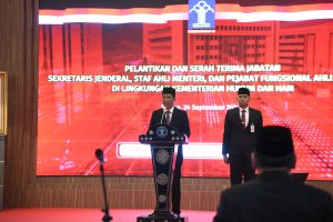 Menkumham lantik Ketua STIK Lemdiklat Polri yang baru