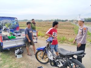 Patroli di sepanjang jalan Tlangoh, ini harapan Kapolsek Proppo.
