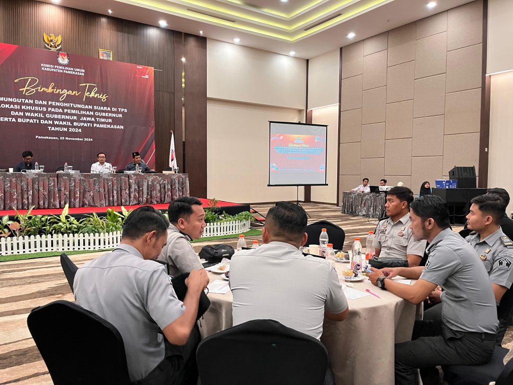 Lapas Narkotika kelas IIA Pamekasan Gelar Bimtek Pada Ketua dan Anggota KPPS Lokasi Khusus