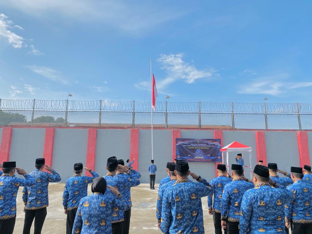 Lapas Pamekasan peringati HUT Korpri Dengan Upacara Bendera