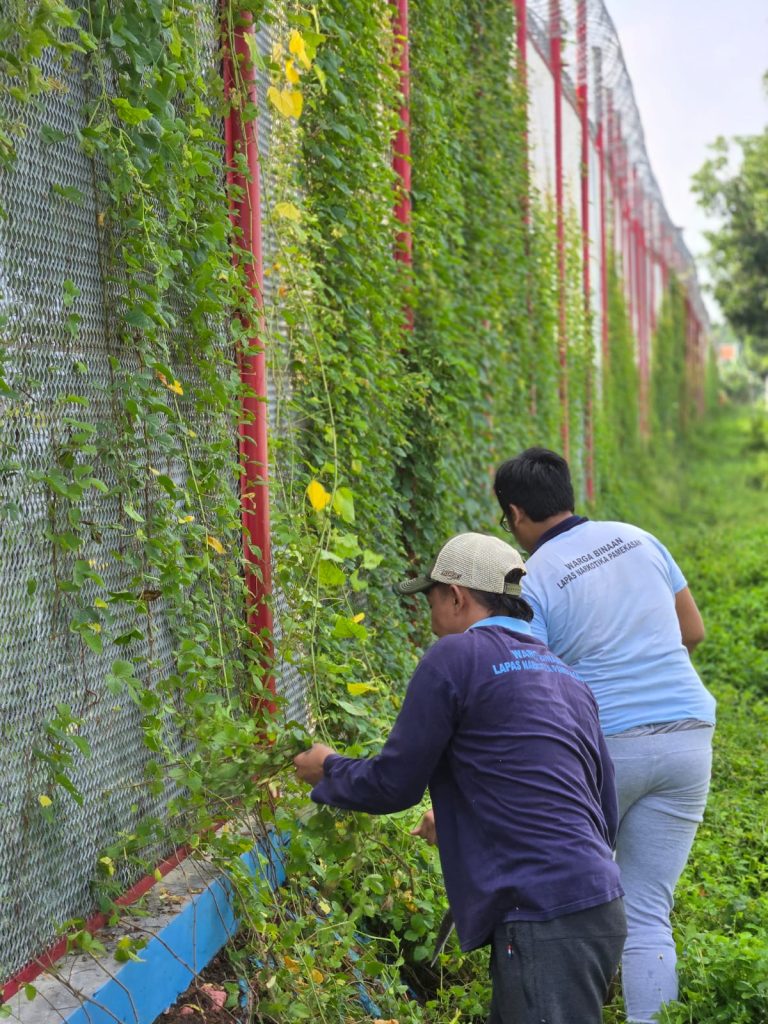 Lapas Narkotika Tanam Budaya Gotong Royong dan Kepedulian Pada Lingkungan
