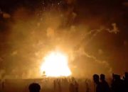 Petasan Sekala besar Guncang Desa Pangorayan