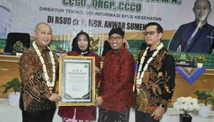 RSUD Sumenep Terima Penghargaan atas Dedikasinya Mendukung Transformasi Layanan Digital dari BPJS Kesehatan RI