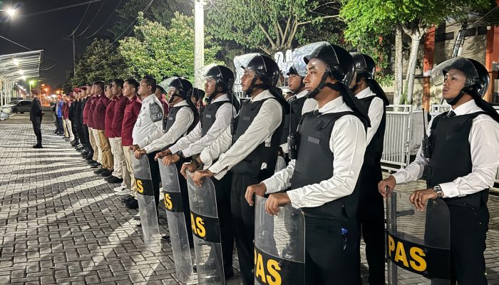 Lapas Narkotika Pamekasan Laksanakan Apel dan Razia Gabungan