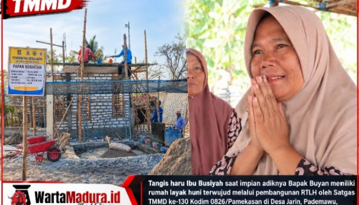 Tangis Haru Pecah, Harapan Puluhan Tahun Bapak Buyan Punya Rumah Layak Akhirnya Terjawab Lewat TMMD